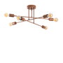 Opviq Fleur - 1502 Lámpara de araña de cobre